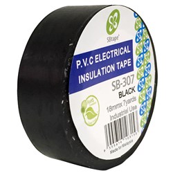 SBtape SB-307 PVC Electrical Insulation Tape Black - Theodist