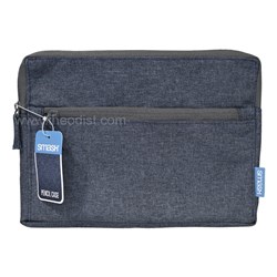 Smash 31435 Twin Zip Pencil Case, Denim - Theodist