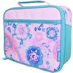 Smash 31812 Insulated Lunch Bag, Pink Floral Design - Theodist