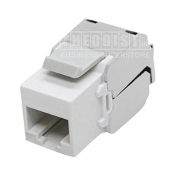 MSS MSSRJ6/10 CAT6 RJ45 Keystone Outlet Bag 10 White - Theodist