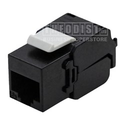 MSS MSSRJ6A/10BK CAT6A RJ45 UTP Keystone Outlet Black Bag 10 - Theodist