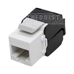 MSS MSSRJ6A/10WH CAT6A RJ45 UTP Keystone Outlet White Bag 10 - Theodist