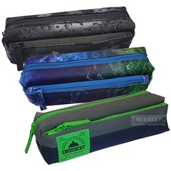 Smash Pencil Case Double Zip Assorted 33839 33840 33841 - Theodist