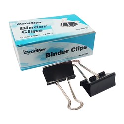 DataMax 34135 Foldback Binder Clips 41mm 12 Pack - Theodist