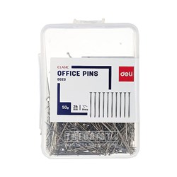 Deli 0023 Office Pins 24mm 50g Pack - Theodist