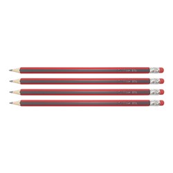 DataMax 4000C Graphite Pencils HB with Eraser 4 Pack - Theodist