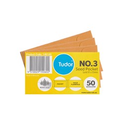 Tudor 42303 Seed Pocket No.3 95x55mm Gold 50 Pack - Theodist
