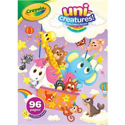 Crayola Color & Sticker Book Uni Creatures 96 Pages - Theodist