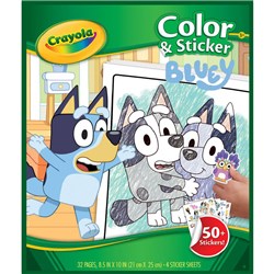 Crayola Color & Sticker Book Bluey 32 Pages + 4 Sticker Sheets - Theodist