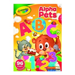 Crayola Alpha Pets Colouring Book 96 Pages - Theodist