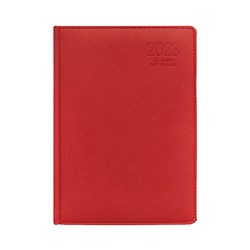 Regent 1510RED 2023 A5 Diary Red Day to Page - Theodist