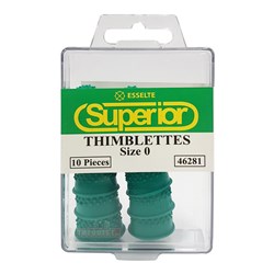 Esselte 46281 Superior Thimblettes Size 0 10 Pcs, Dark Green - Theodist