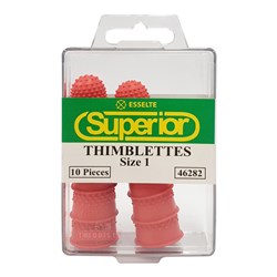 Esselte 46282 Superior Thimblettes Size 1 10 Pcs, Red - Theodist