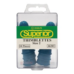 Esselte 46283 Superior Thimblettes Size 2 10 Pcs, Blue - Theodist