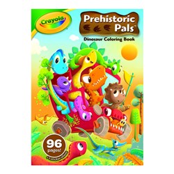 Crayola Prehistoric Pals Dinosaur Colouring Book 96 Pages - Theodist