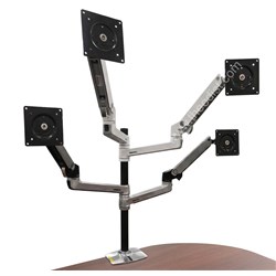 4 Mount Screen with Dual Arm Tall Pole + Extra 2 Arm Combo 45-549-026 + 98-130-216 - Theodist