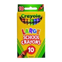 Crayola 52-100A Large School Crayons 10 Pack - Theodist