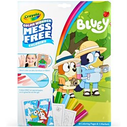 Crayola 752805 Bluey Color Wonder Mess Free Coloring Pages & 5 Coloured Markers 18 Pack 3+ - Theodist