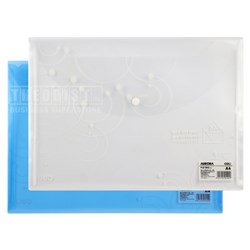 Deli 5502 Clear File Bag A4 Aurora - Theodist