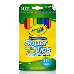 Crayola SuperTips Washable Markers 10 Pack - Theodist