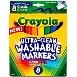 Crayola Ultra-Clean Washable Markers Color Max 8 Pack - Theodist