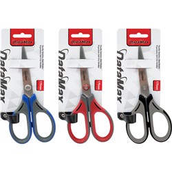 Datamax 5899 Scissors 175mm Soft Grip Handles Grey & Red - Theodist