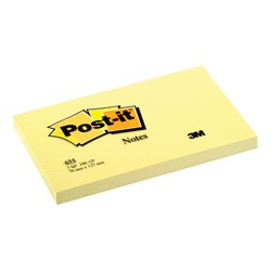Post-It 655 Sticky Notes 76x127mm, Yellow - Theodist
