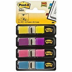 Post-it 683-4AB 140 Mini Flags 11.9x43.2mm | Theodist