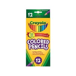 Crayola 684012 Colored Pencils 12 Nontoxic Pre-Sharpened - Theodist