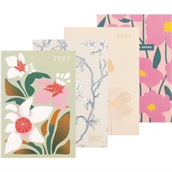 Dats 74143 2027 Fashion Diaries Week To View A6 Assorted Floral Design - Theodist