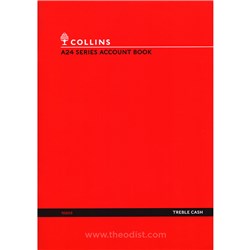 Collins A24 Series Accounts Book Treble Cash 10203 - Theodist