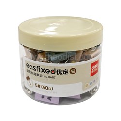 Deli 8487 Foldback Binder Clips Faces 19mm 40 Pack - Theodist