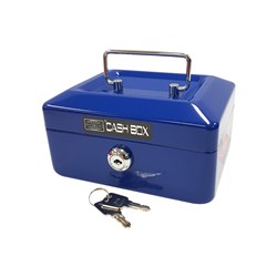 SR CB-2106 Cash Box Blue 152x123x80mm - Theodist