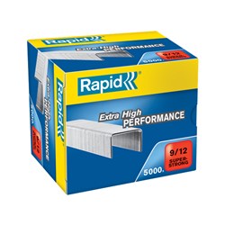 Rapid Staples Extra High Performance 9/12 Super-Strong 5000 Pcs/Box - Theodist
