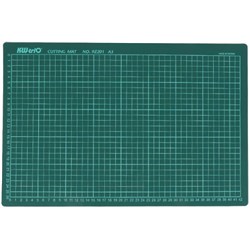 KW-triO 9Z201 Self-Healing Cutting Mat with Grid, Frosted Green, A3, 45x30cm - Theodist