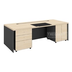 Omega Series Executive Desk 2400x1000x750mm ABB2410 - Theodist
