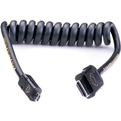 Atomos AtomFLEX Coiled Micro-HDMI to HDMI Cable (12 to 24") - Theodist