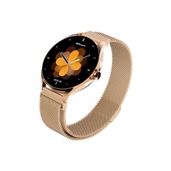 HiFuture Aura2 1.32" Smartwatch with Metallic Frame – Gold - Theodist