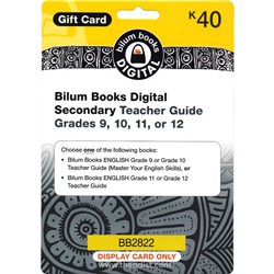 Bilum Books Digital Secondary Teacher Guide Grades 9, 10, 11, or 12 Gift Card - K40 - Theodist
