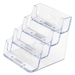 Deflecto 70841 4 Pocket Business Card Holder, 9.8x9.2x9.6cm - Theodist