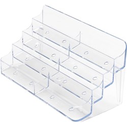 Deflecto 70801 8 Pocket Business Card Holder, 19.7x9.9x8.6cm - Theodist