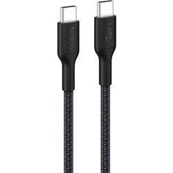 Belkin Boost Charge Pro 240W USB-C to USB-C Braided Data Cable, 3m, Black, CAB025FQ3MBK - Theodist