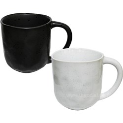 Bexly BX142 Ceramic Mug, White & Black, 470mL - Theodist