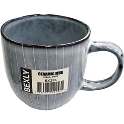 Bexly BX255 Ceramic Mug, 415mL, Grey - Theodist