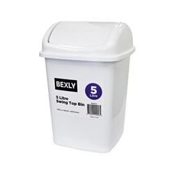 Bexly BX8173 Swing Top Bin 5L, 194x194x287mm - Theodist