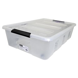 Bexly BX90019 Plastic Storage Container 40L Clear 180x680x450mm - Theodist
