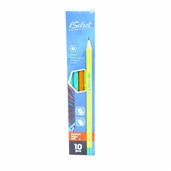 iSelect C075 Graphite Pencil 2B 10pcs in 3 Colours with Sharpener and Eraser - Theodist