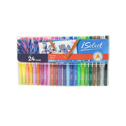 iSelect C169-24 Felt Coloured Pen, 24 Colours - Theodist