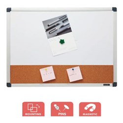 Comix CB4560 Whiteboard Corkboard Combo 450x600mm - Theodist