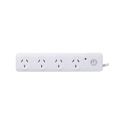 Click 4 Outlet Surge Protection Powerboard 0255494 - Theodist